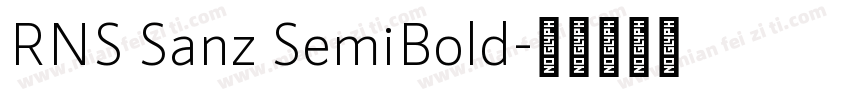 RNS Sanz SemiBold字体转换